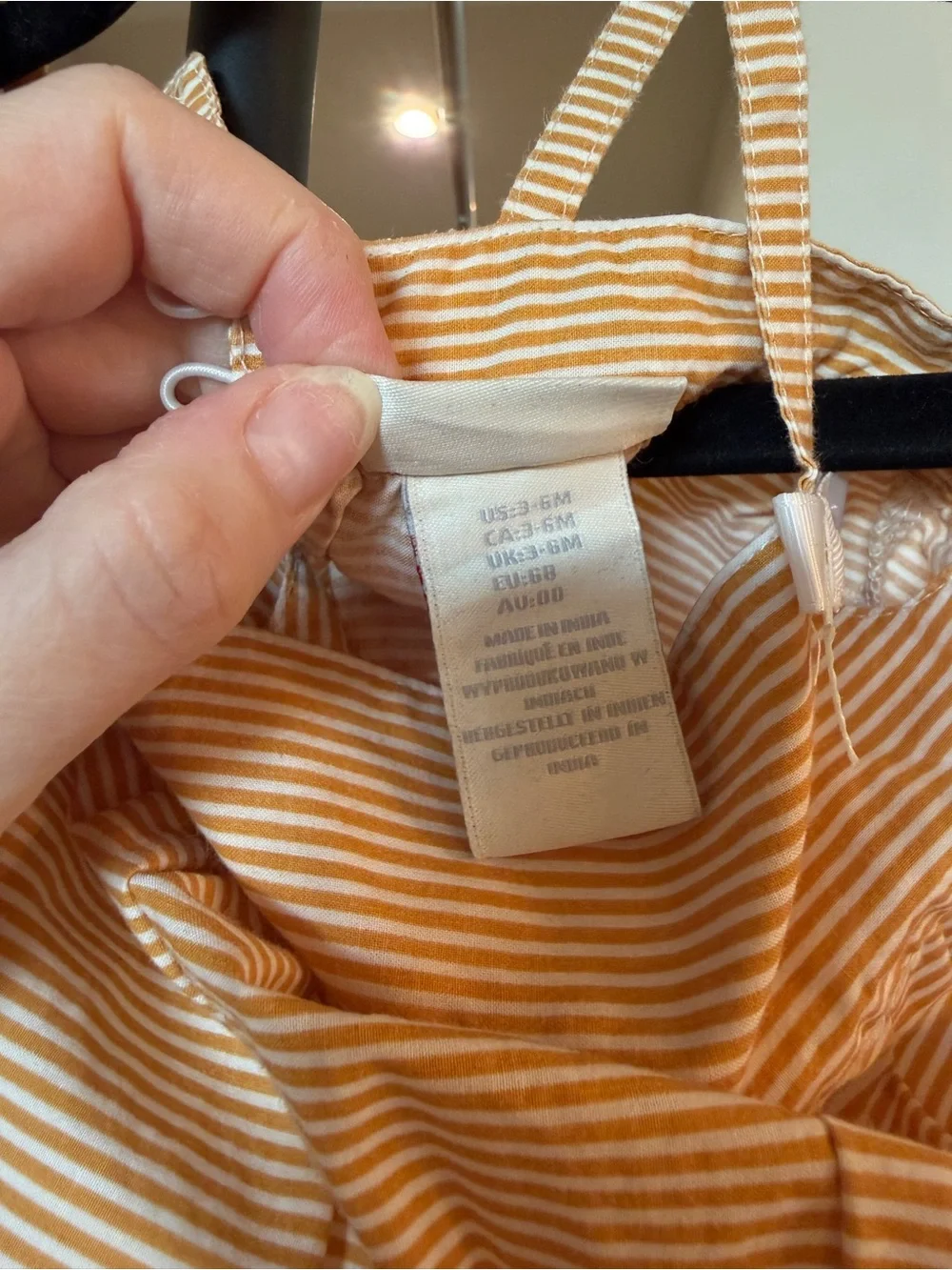 Striped Yellow Kids One-Piece Romper with Bow